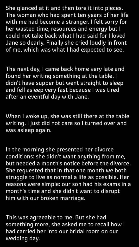 The Most Heartbreaking Divorce Settlement Ever. This Woman Truly Loved ...