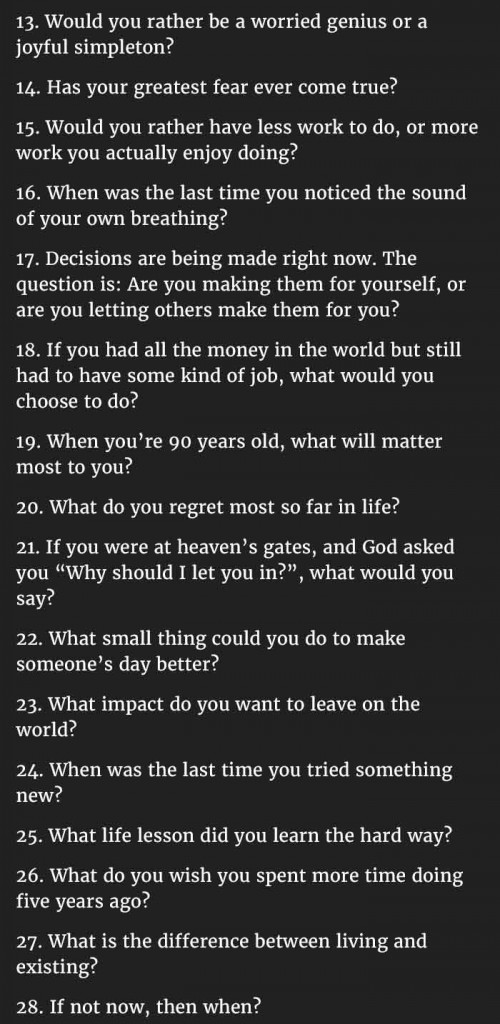 50 Interesting Questions You Need To Ask Yourself. #6 Is Priceless ...