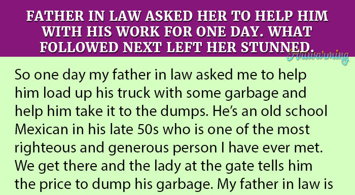 Father In Law Asked Her To Help Him With His Work For One Day What Followed Next Left Her Stunned